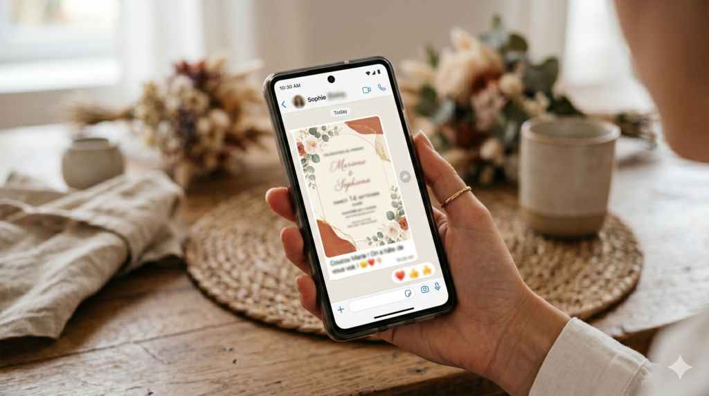 invitation digitale whatsapp